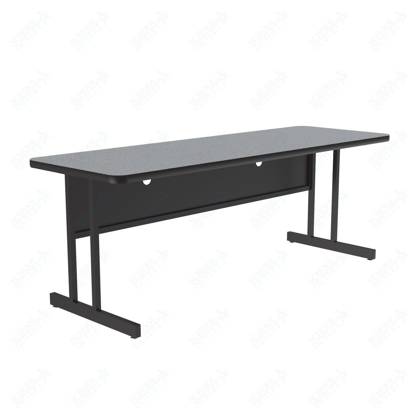 Correll Rectangular Keyboard Height Deluxe High - Pressure Top Computer/Student Desks 24"W x 72"L x 26"H (COR - CS2472 - REC - XX) - SchoolOutlet