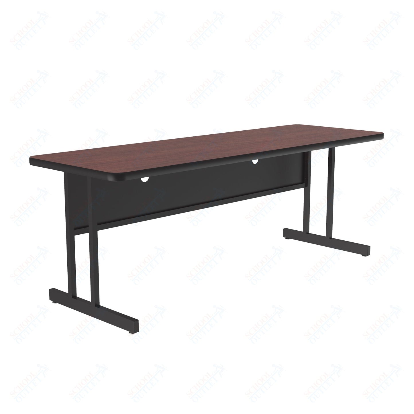 Correll Rectangular Keyboard Height Deluxe High - Pressure Top Computer/Student Desks 24"W x 72"L x 26"H (COR - CS2472 - REC - XX) - SchoolOutlet
