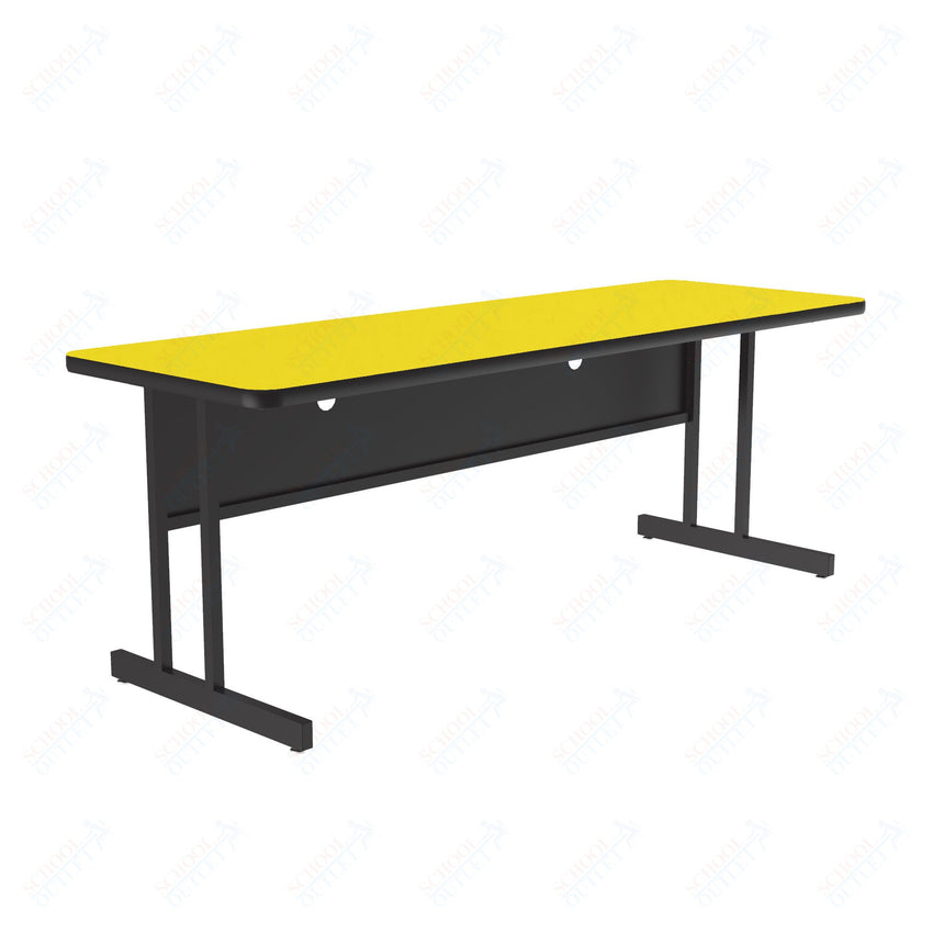 Correll Rectangular Keyboard Height Deluxe High - Pressure Top Computer/Student Desks 24"W x 72"L x 26"H (COR - CS2472 - REC - XX) - SchoolOutlet