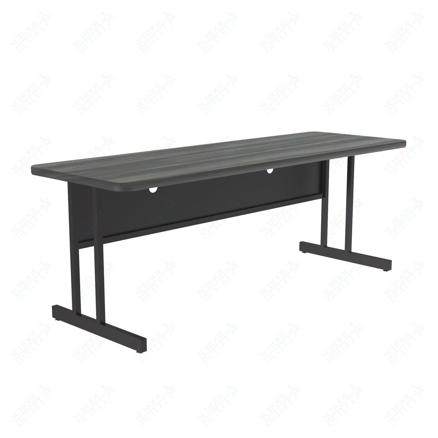 Correll Rectangular Keyboard Height Deluxe High - Pressure Top Computer/Student Desks 24"W x 72"L x 26"H (COR - CS2472 - REC - XX) - SchoolOutlet