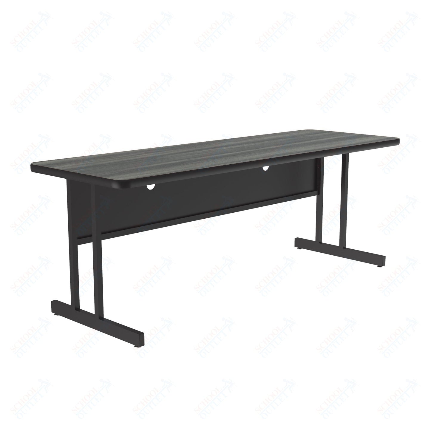 Correll Rectangular Keyboard Height Deluxe High - Pressure Top Computer/Student Desks 24"W x 72"L x 26"H (COR - CS2472 - REC - XX) - SchoolOutlet