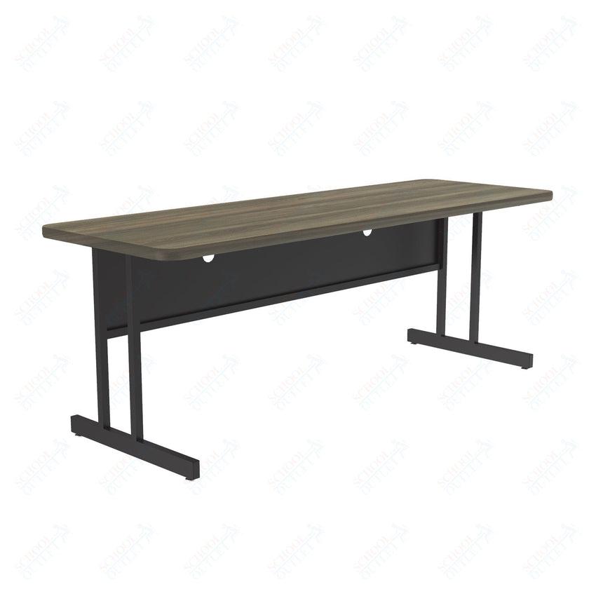 Correll Rectangular Keyboard Height Deluxe High - Pressure Top Computer/Student Desks 24"W x 72"L x 26"H (COR - CS2472 - REC - XX) - SchoolOutlet