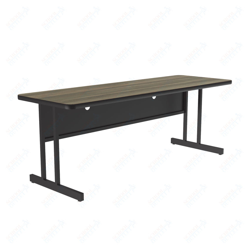 Correll Rectangular Keyboard Height Deluxe High - Pressure Top Computer/Student Desks 24"W x 72"L x 26"H (COR - CS2472 - REC - XX) - SchoolOutlet