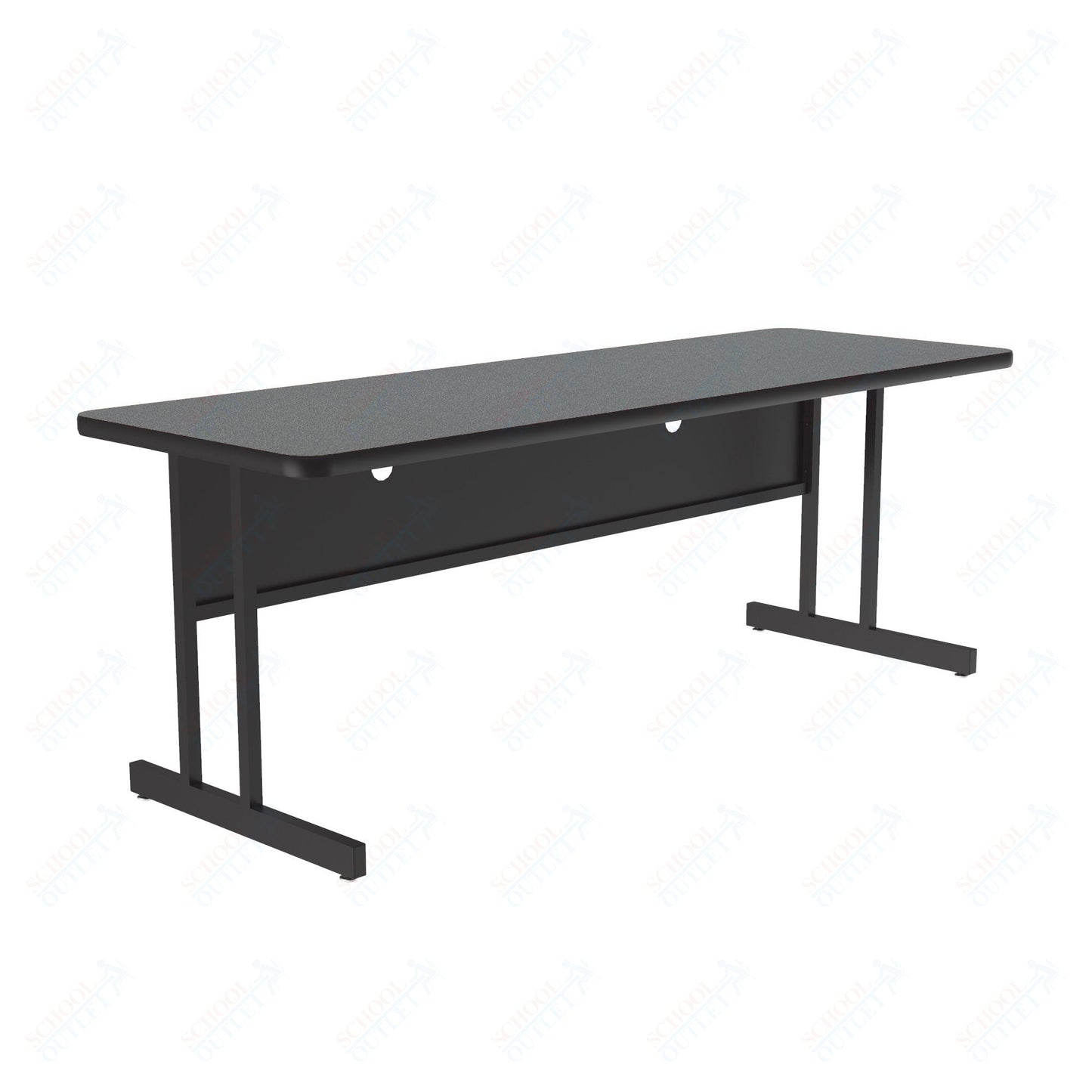 Correll Rectangular Keyboard Height Deluxe High - Pressure Top Computer/Student Desks 24"W x 72"L x 26"H (COR - CS2472 - REC - XX) - SchoolOutlet