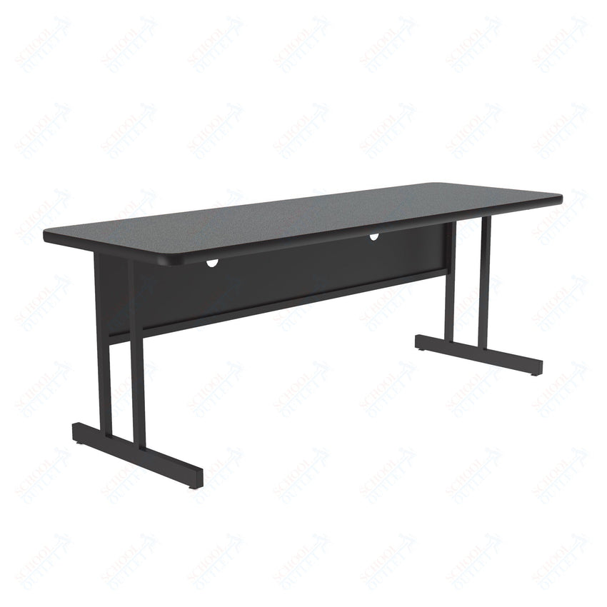 Correll Rectangular Keyboard Height Deluxe High - Pressure Top Computer/Student Desks 24"W x 72"L x 26"H (COR - CS2472 - REC - XX) - SchoolOutlet