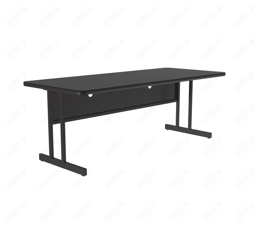 Correll Rectangular Keyboard Height Deluxe High - Pressure Top Computer/Student Desks 30"W x 60"L x 26"H (COR - CS3060 - REC - XX) - SchoolOutlet