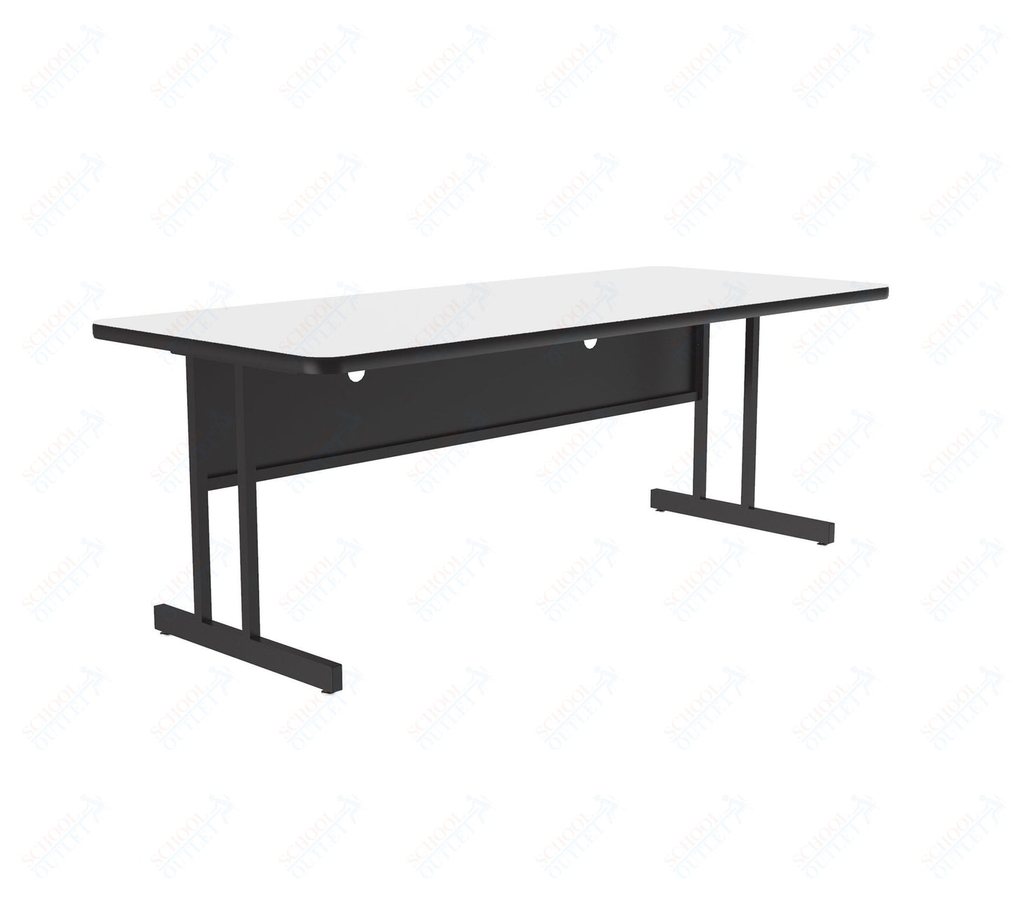 Correll Rectangular Keyboard Height Deluxe High - Pressure Top Computer/Student Desks 30"W x 60"L x 26"H (COR - CS3060 - REC - XX) - SchoolOutlet