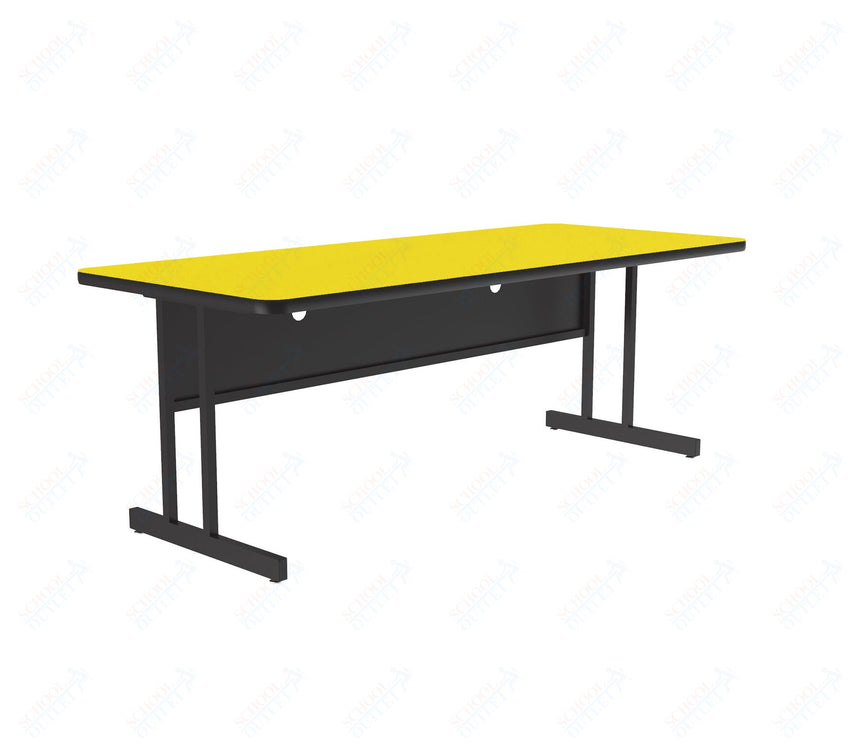 Correll Rectangular Keyboard Height Deluxe High - Pressure Top Computer/Student Desks 30"W x 60"L x 26"H (COR - CS3060 - REC - XX) - SchoolOutlet