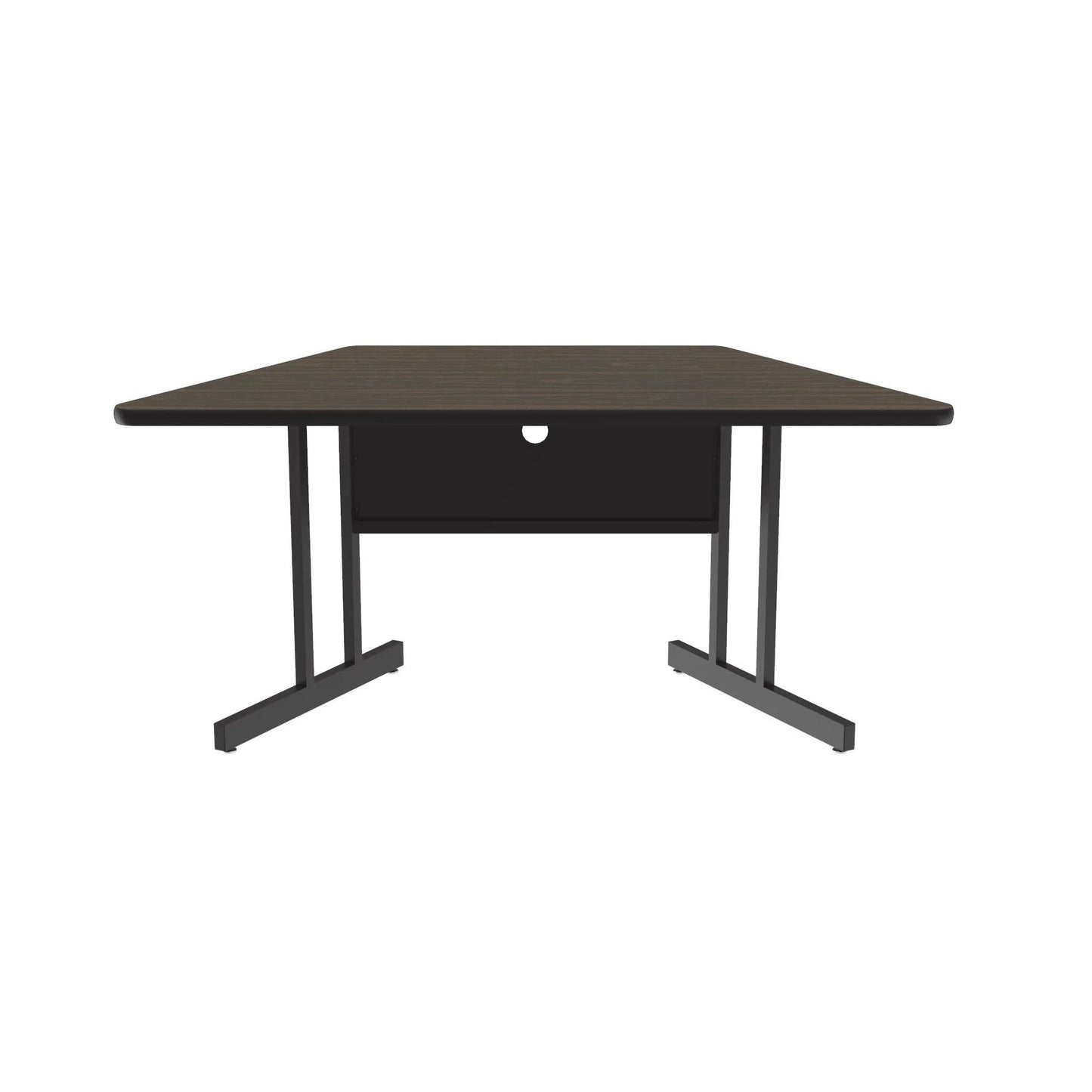 Correll Trapezoid Keyboard Height Commercial Laminate Top, Trapezoid, Computer/Student Desks 30"W x 60"L x 26"H (COR - CS3060TFTR - XX) - SchoolOutlet