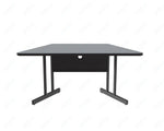 Correll Trapezoid Keyboard Height Commercial Laminate Top, Trapezoid, Computer/Student Desks 30