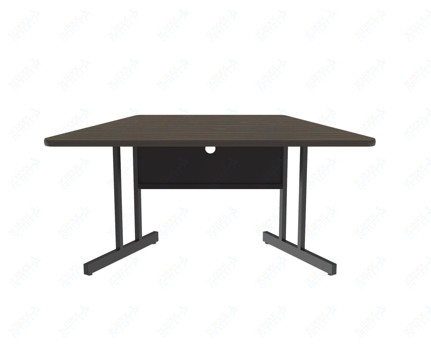 Correll Trapezoid Keyboard Height Deluxe High - Pressure Top, Trapezoid, Computer/Student Desks 30"W x 60"L x 26"H (COR - CS3060TR - XX) - SchoolOutlet