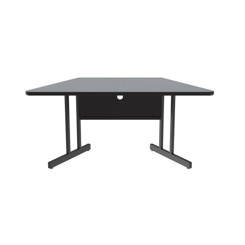 Correll Trapezoid Keyboard Height Deluxe High - Pressure Top, Trapezoid, Computer/Student Desks 30"W x 60"L x 26"H (COR - CS3060TR - XX) - SchoolOutlet