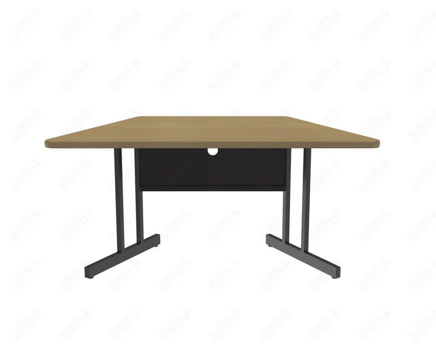 Correll Trapezoid Keyboard Height Deluxe High - Pressure Top, Trapezoid, Computer/Student Desks 30"W x 60"L x 26"H (COR - CS3060TR - XX) - SchoolOutlet