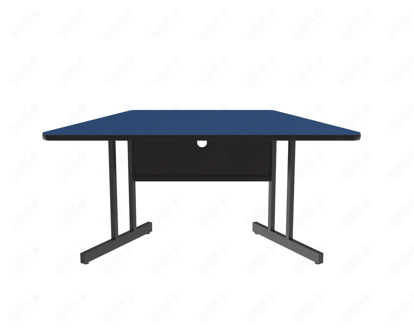 Correll Trapezoid Keyboard Height Deluxe High - Pressure Top, Trapezoid, Computer/Student Desks 30"W x 60"L x 26"H (COR - CS3060TR - XX) - SchoolOutlet