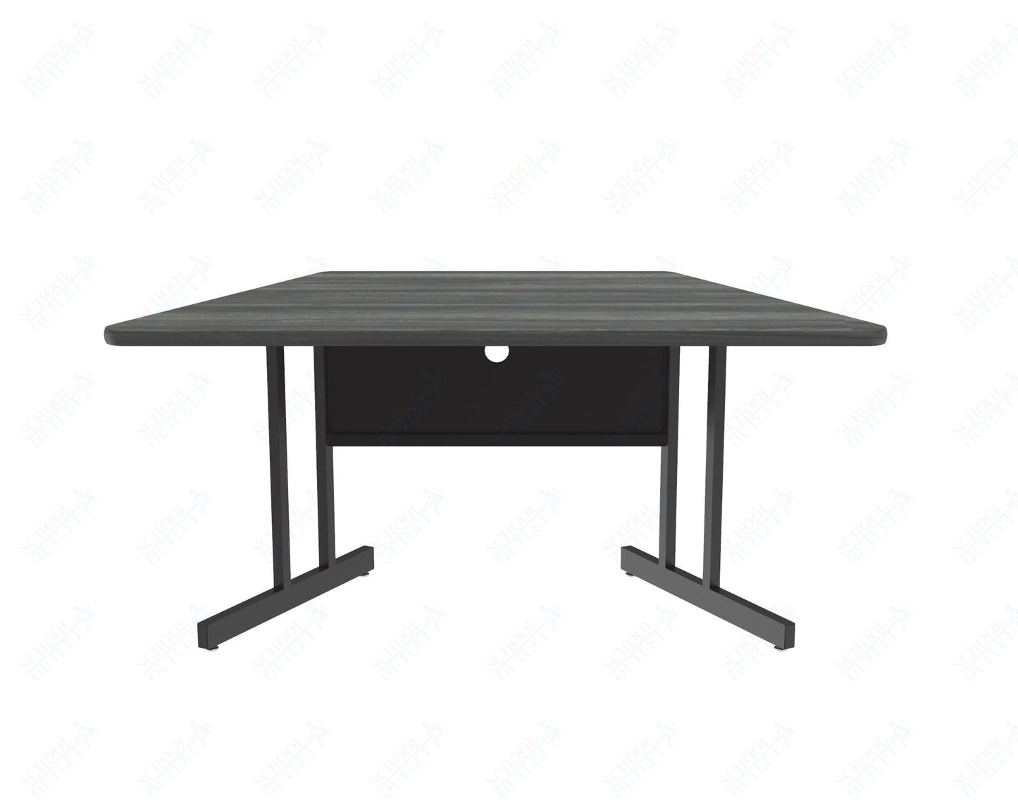 Correll Trapezoid Keyboard Height Deluxe High - Pressure Top, Trapezoid, Computer/Student Desks 30"W x 60"L x 26"H (COR - CS3060TR - XX) - SchoolOutlet