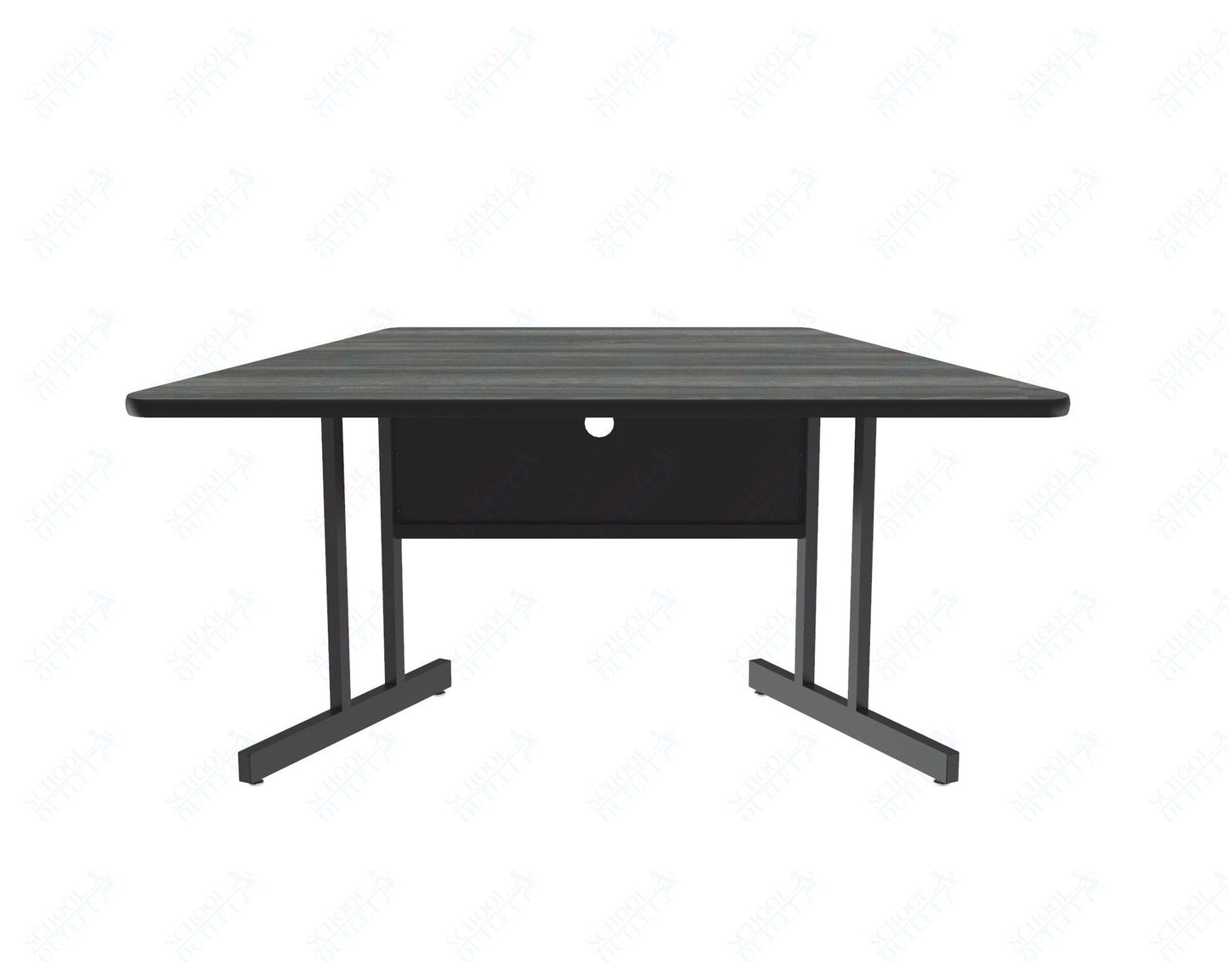 Correll Trapezoid Keyboard Height Deluxe High - Pressure Top, Trapezoid, Computer/Student Desks 30"W x 60"L x 26"H (COR - CS3060TR - XX) - SchoolOutlet
