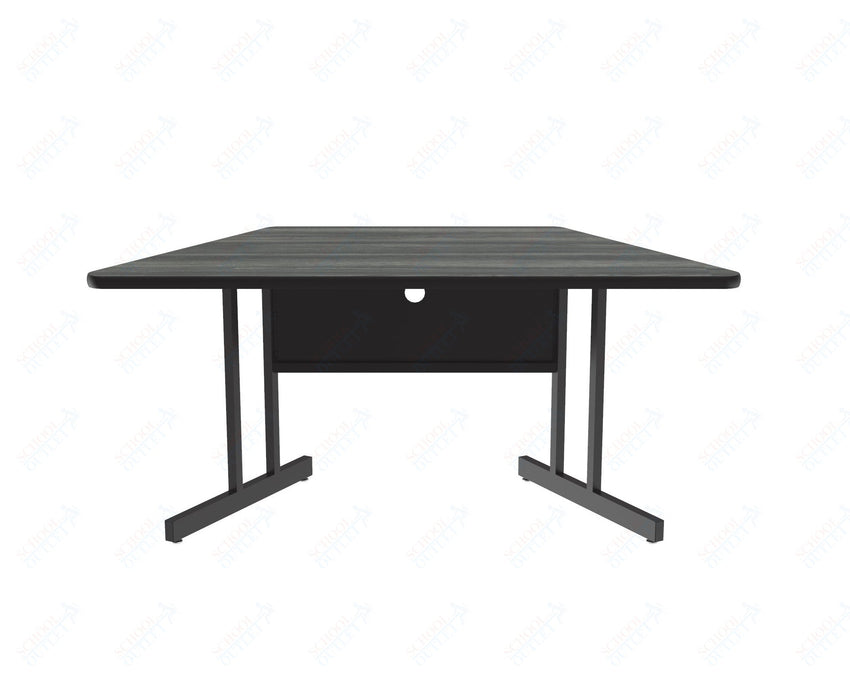 Correll Trapezoid Keyboard Height Deluxe High - Pressure Top, Trapezoid, Computer/Student Desks 30"W x 60"L x 26"H (COR - CS3060TR - XX) - SchoolOutlet