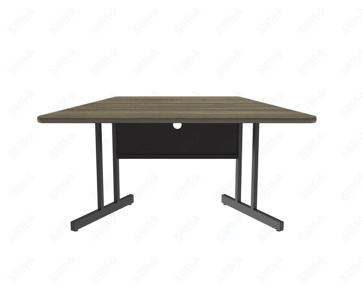 Correll Trapezoid Keyboard Height Deluxe High - Pressure Top, Trapezoid, Computer/Student Desks 30"W x 60"L x 26"H (COR - CS3060TR - XX) - SchoolOutlet