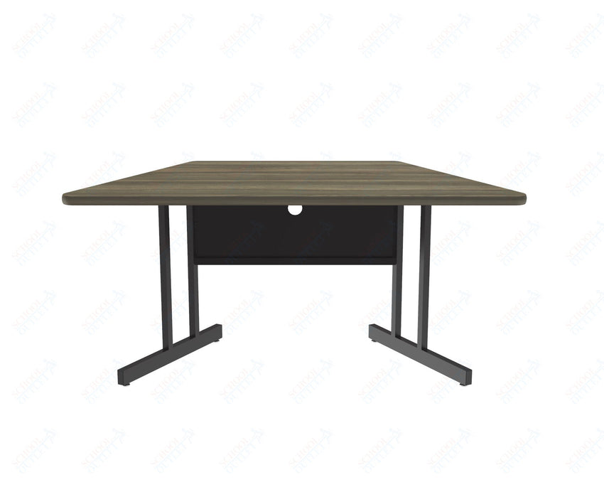 Correll Trapezoid Keyboard Height Deluxe High - Pressure Top, Trapezoid, Computer/Student Desks 30"W x 60"L x 26"H (COR - CS3060TR - XX) - SchoolOutlet