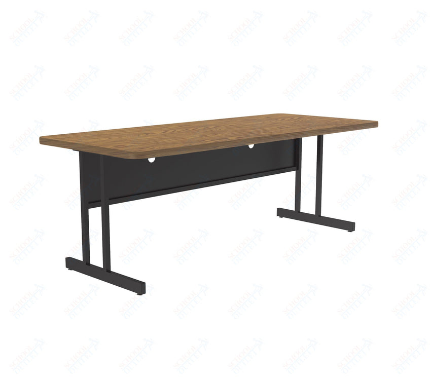 Correll Rectangular Keyboard Height Deluxe High - Pressure Top Computer/Student Desks 30"W x 72"L x 26"H (COR - CS3072 - REC - XX) - SchoolOutlet