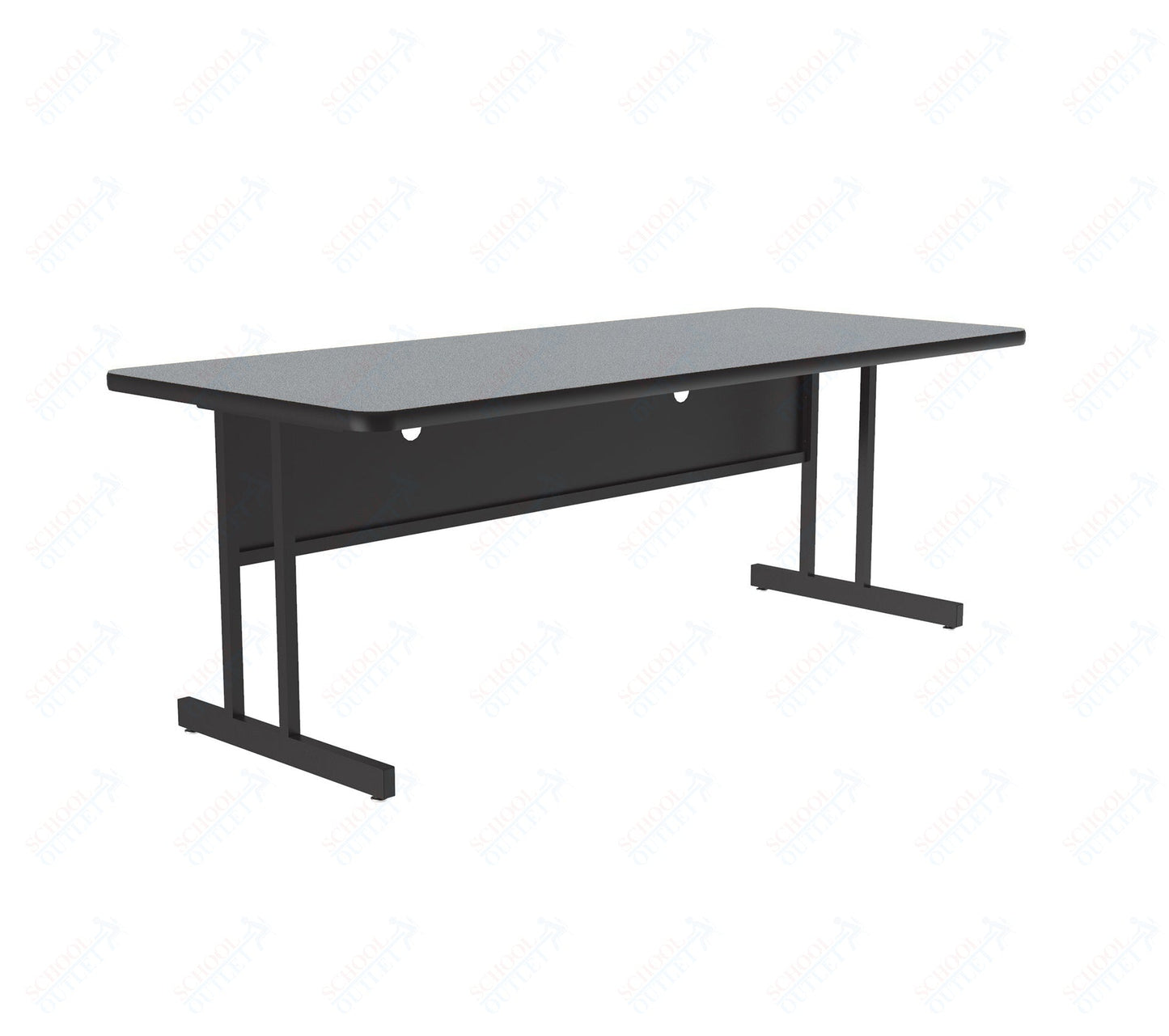 Correll Rectangular Keyboard Height Deluxe High - Pressure Top Computer/Student Desks 30"W x 72"L x 26"H (COR - CS3072 - REC - XX) - SchoolOutlet