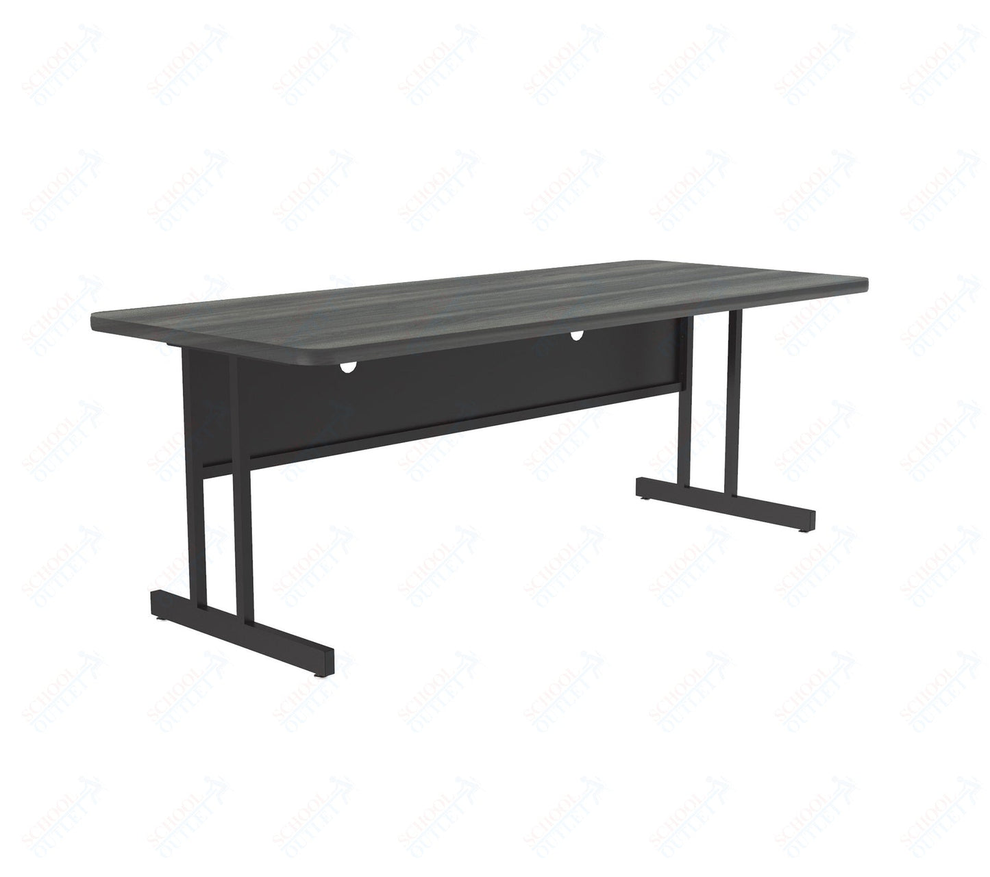 Correll Rectangular Keyboard Height Deluxe High - Pressure Top Computer/Student Desks 30"W x 72"L x 26"H (COR - CS3072 - REC - XX) - SchoolOutlet