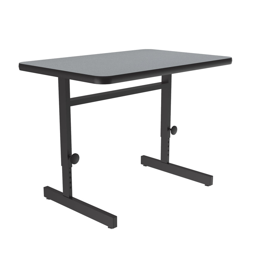 Correll Rectangular Adjustable Height Deluxe High - Pressure Top Computer/Student Desks 20"W x 27"L x 21 - 29"H Adjustable Height (COR - CSA2027 - REC - XX) - SchoolOutlet