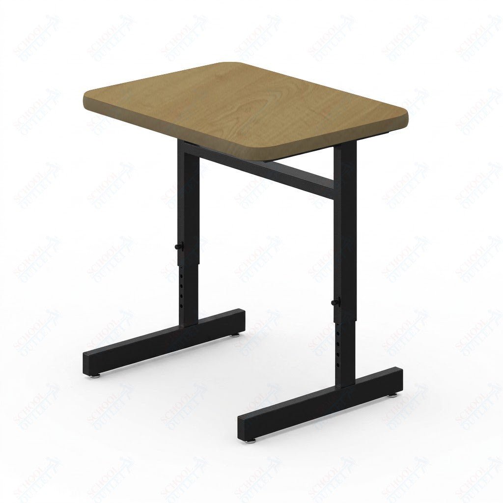 Correll Rectangular Adjustable Height Deluxe High-Pressure Top Computer/Student Desks 20"W x 27"L x 21-29"H Adjustable Height (COR-CSA2027-REC-XX) - SchoolOutlet