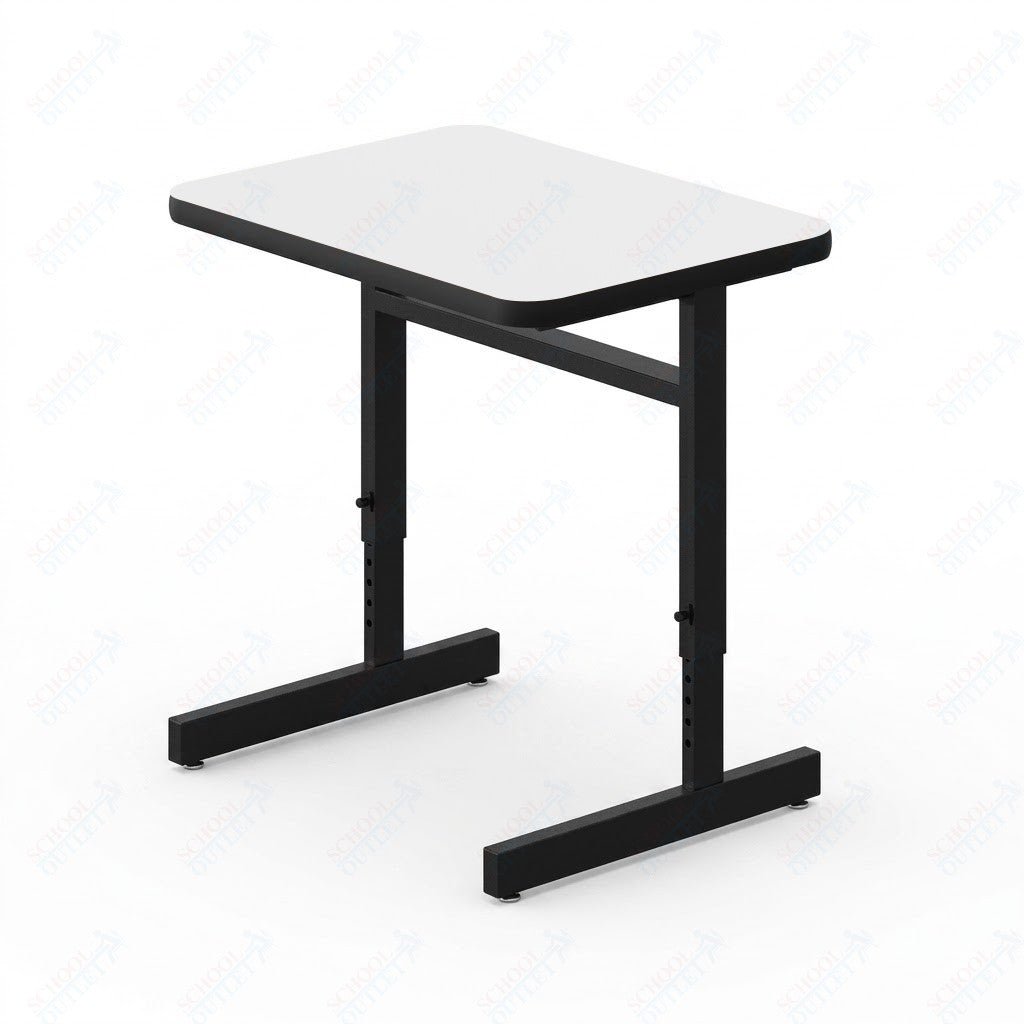 Correll Rectangular Adjustable Height Deluxe High-Pressure Top Computer/Student Desks 20"W x 27"L x 21-29"H Adjustable Height (COR-CSA2027-REC-XX) - SchoolOutlet