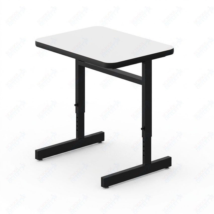 Correll Rectangular Adjustable Height Deluxe High-Pressure Top Computer/Student Desks 20"W x 27"L x 21-29"H Adjustable Height (COR-CSA2027-REC-XX) - SchoolOutlet