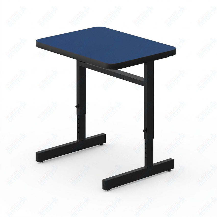 Correll Rectangular Adjustable Height Deluxe High-Pressure Top Computer/Student Desks 20"W x 27"L x 21-29"H Adjustable Height (COR-CSA2027-REC-XX) - SchoolOutlet