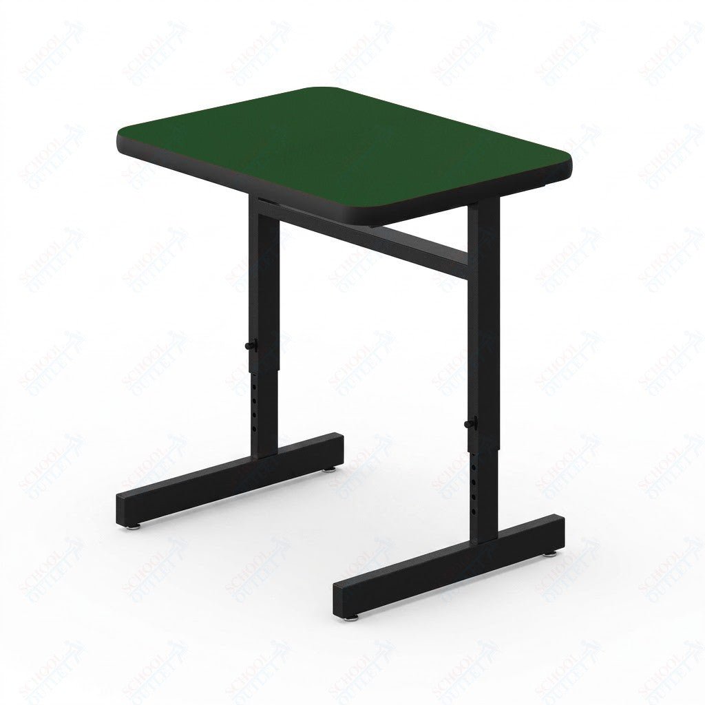 Correll Rectangular Adjustable Height Deluxe High-Pressure Top Computer/Student Desks 20"W x 27"L x 21-29"H Adjustable Height (COR-CSA2027-REC-XX) - SchoolOutlet