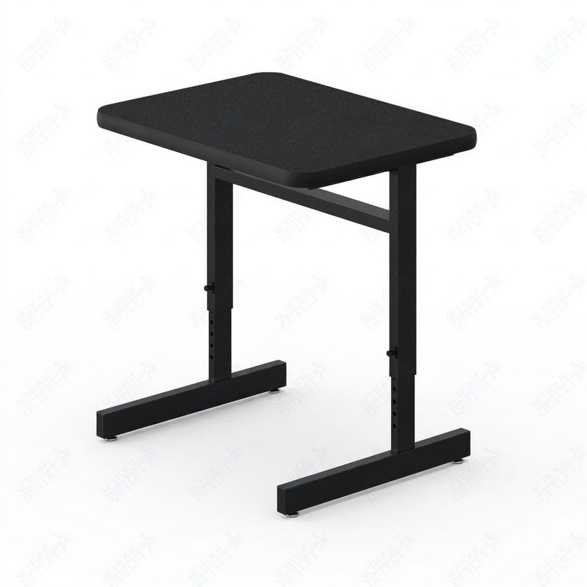 Correll Rectangular Adjustable Height Commercial Laminate Top Computer/Student Desks 20"W x 27"L x 21-29"H Adjustable Height (COR-CSA2027TF-REC-XX) - SchoolOutlet