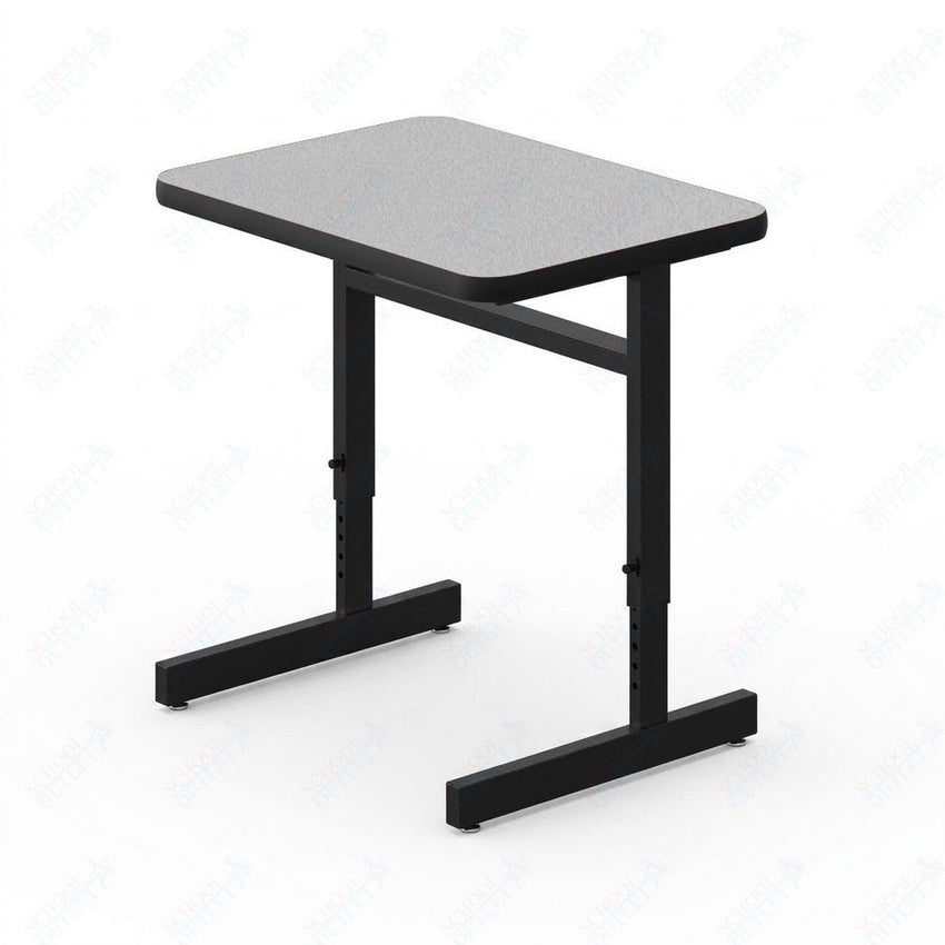 Correll Rectangular Adjustable Height Commercial Laminate Top Computer/Student Desks 20"W x 27"L x 21-29"H Adjustable Height (COR-CSA2027TF-REC-XX) - SchoolOutlet