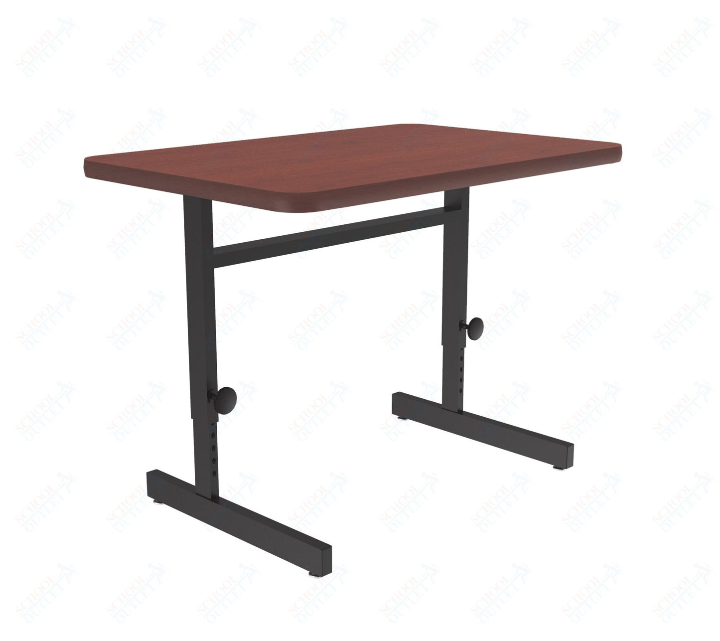Correll Rectangular Adjustable Height Deluxe High - Pressure Top Computer/Student Desks 24"W x 36"L x 21 - 29"H Adjustable Height (COR - CSA2436 - REC - XX) - SchoolOutlet