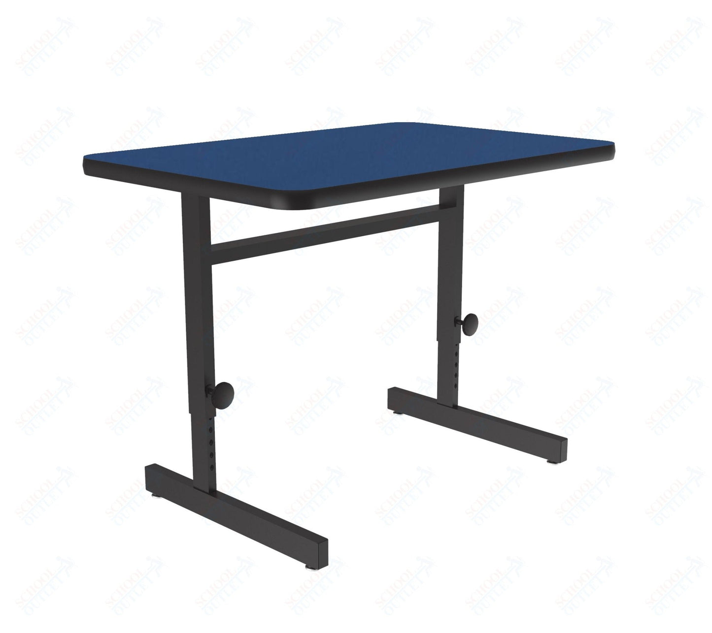 Correll Rectangular Adjustable Height Deluxe High - Pressure Top Computer/Student Desks 24"W x 36"L x 21 - 29"H Adjustable Height (COR - CSA2436 - REC - XX) - SchoolOutlet