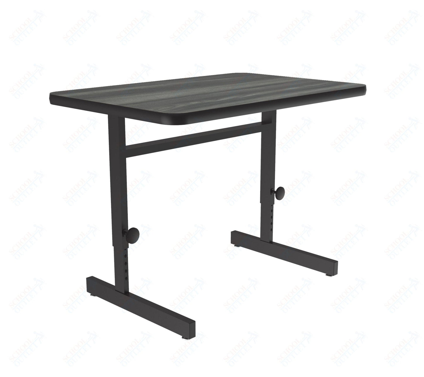 Correll Rectangular Adjustable Height Deluxe High - Pressure Top Computer/Student Desks 24"W x 36"L x 21 - 29"H Adjustable Height (COR - CSA2436 - REC - XX) - SchoolOutlet