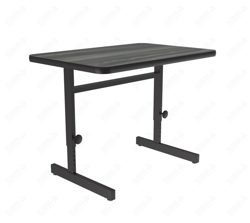 Correll Rectangular Adjustable Height Deluxe High - Pressure Top Computer/Student Desks 24"W x 36"L x 21 - 29"H Adjustable Height (COR - CSA2436 - REC - XX) - SchoolOutlet