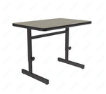 Correll Rectangular Adjustable Height Deluxe High - Pressure Top Computer/Student Desks 24