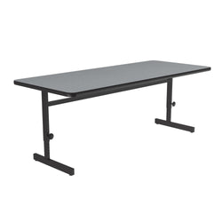 Correll Rectangular Adjustable Height Commercial Laminate Top Computer/Student Desks 24"W x 36"L x 21-29"H Adjustable Height (COR-CSA2436TF-REC-XX)