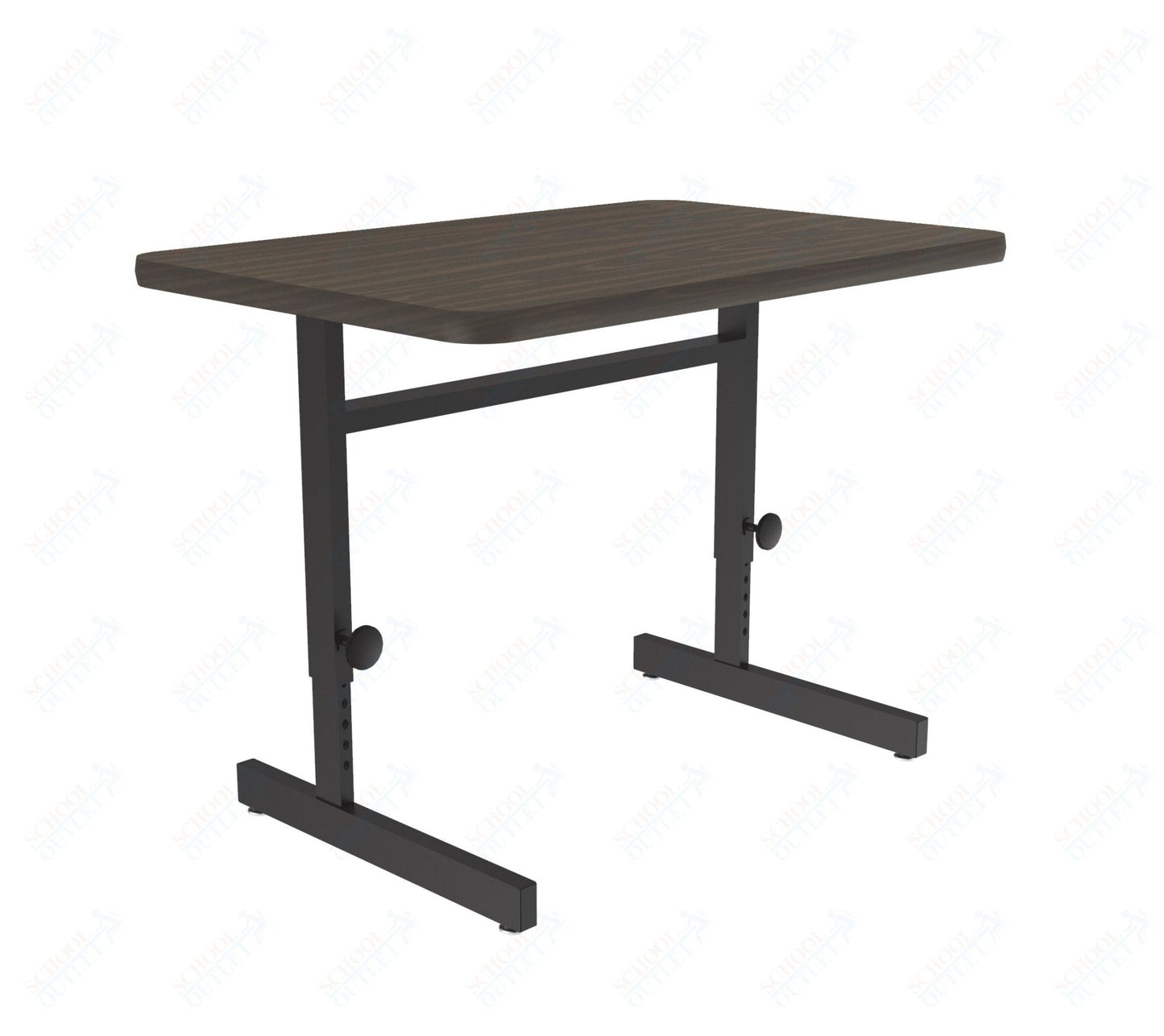 Correll Rectangular Adjustable Height Deluxe High - Pressure Top Computer/Student Desks 24"W x 48"L x 21 - 29"H Adjustable Height (COR - CSA2448 - REC - XX) - SchoolOutlet