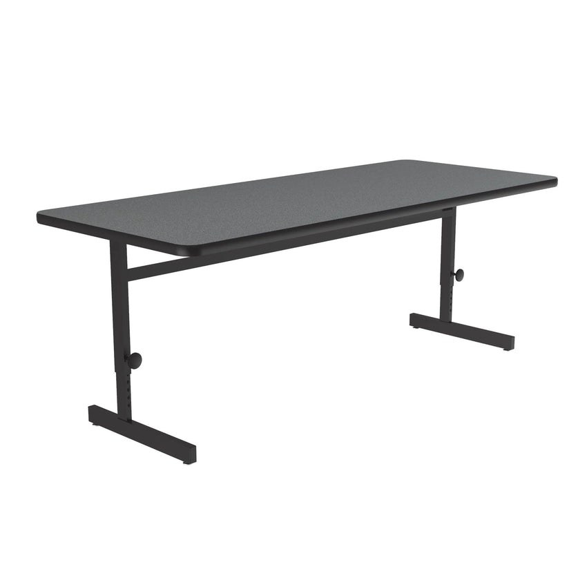 Correll Rectangular Adjustable Height Deluxe High - Pressure Top Computer/Student Desks 24"W x 48"L x 21 - 29"H Adjustable Height (COR - CSA2448 - REC - XX) - SchoolOutlet