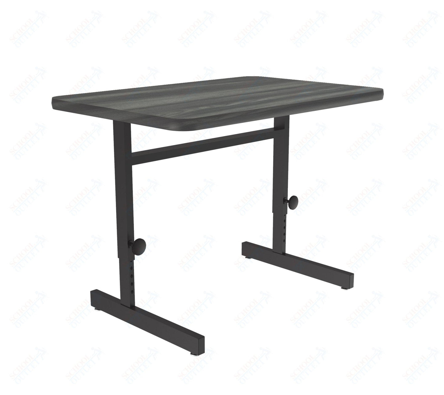 Correll Rectangular Adjustable Height Deluxe High - Pressure Top Computer/Student Desks 24"W x 48"L x 21 - 29"H Adjustable Height (COR - CSA2448 - REC - XX) - SchoolOutlet
