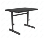 Correll Rectangular Adjustable Height Commercial Laminate Top Computer/Student Desks 24