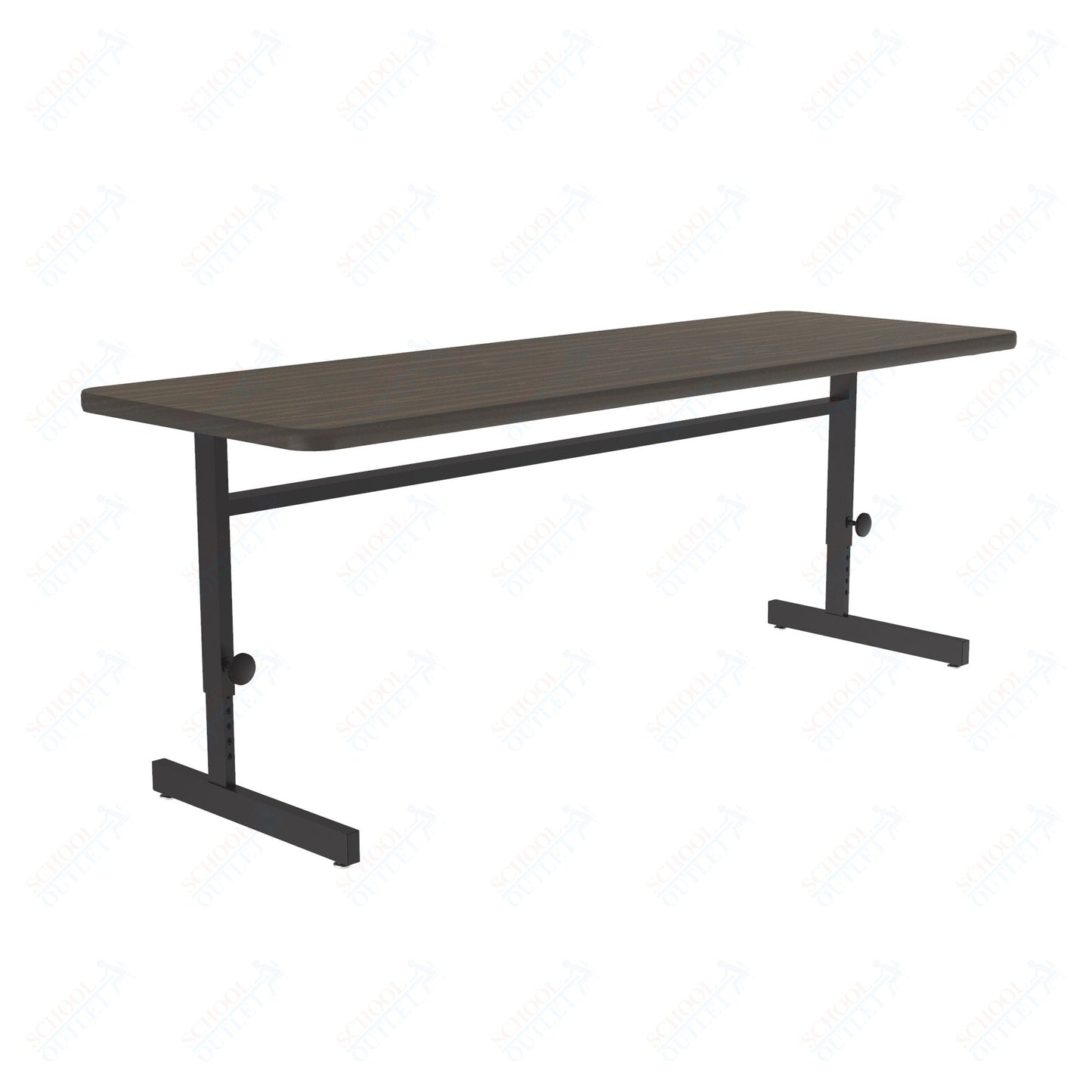 Correll Rectangular Adjustable Height Deluxe High - Pressure Top Computer/Student Desks 24"W x 72"L x 21 - 29"H Adjustable Height (COR - CSA2472 - REC - XX) - SchoolOutlet