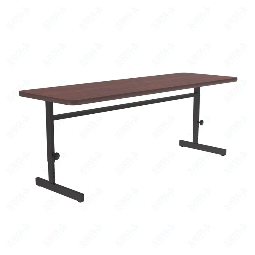 Correll Rectangular Adjustable Height Deluxe High - Pressure Top Computer/Student Desks 24"W x 72"L x 21 - 29"H Adjustable Height (COR - CSA2472 - REC - XX) - SchoolOutlet