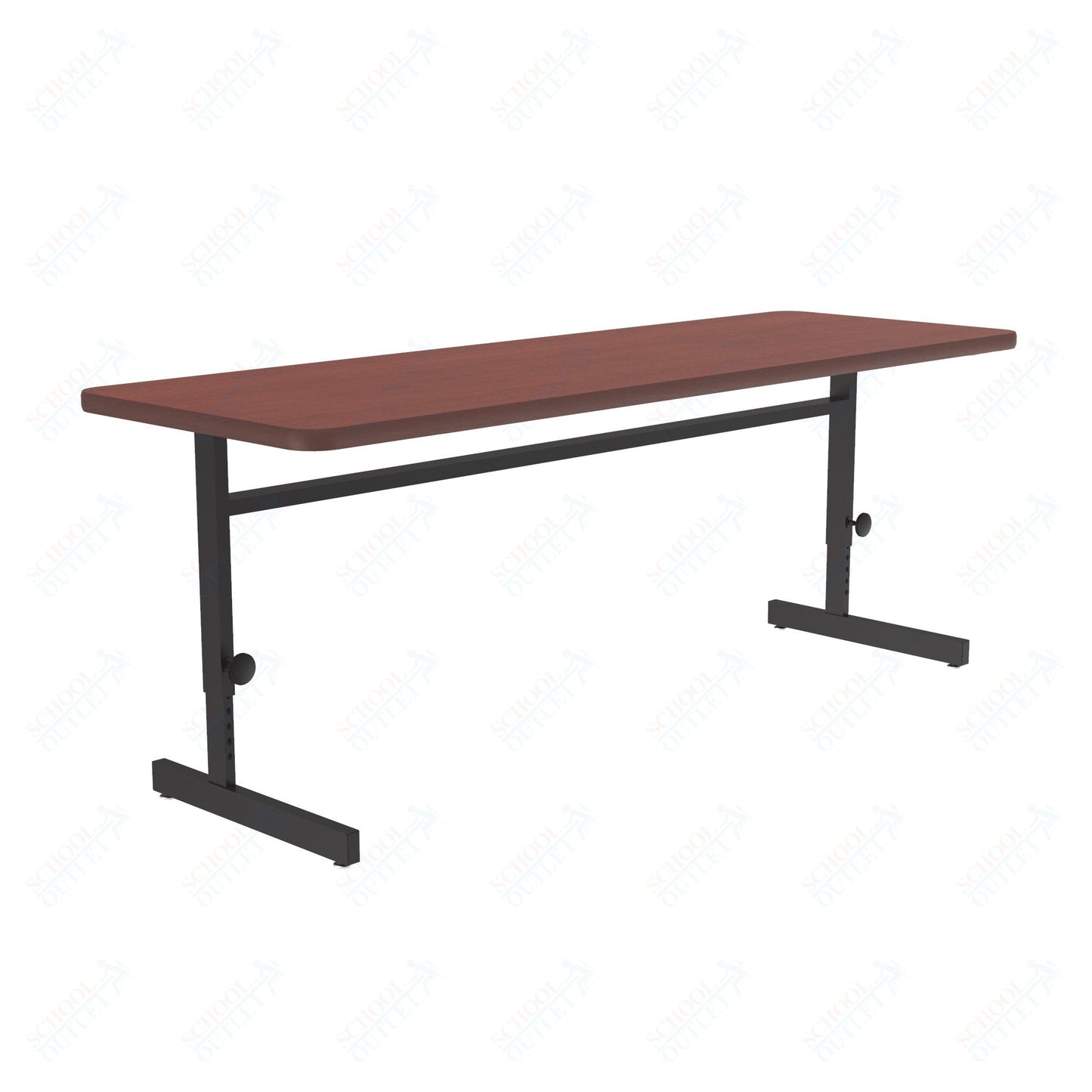 Correll Rectangular Adjustable Height Deluxe High - Pressure Top Computer/Student Desks 24"W x 72"L x 21 - 29"H Adjustable Height (COR - CSA2472 - REC - XX) - SchoolOutlet