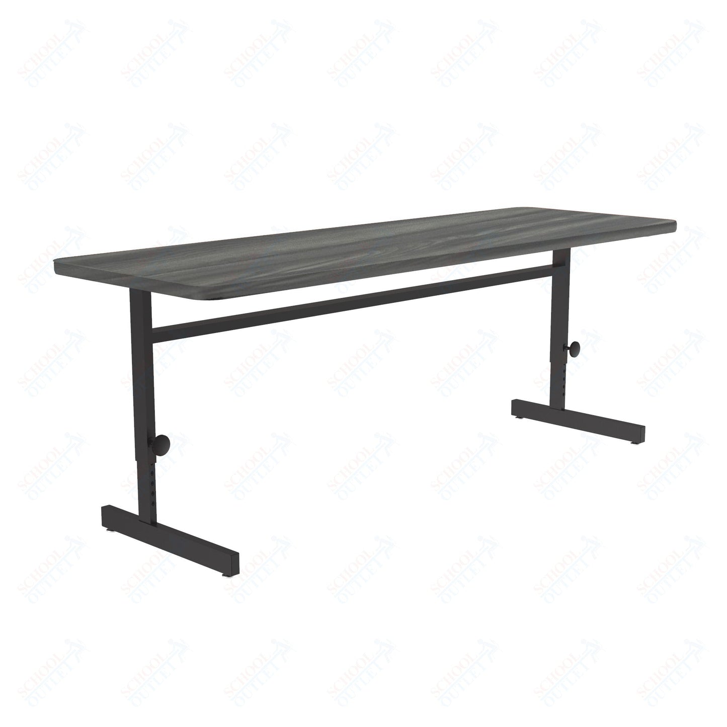 Correll Rectangular Adjustable Height Deluxe High - Pressure Top Computer/Student Desks 24"W x 72"L x 21 - 29"H Adjustable Height (COR - CSA2472 - REC - XX) - SchoolOutlet