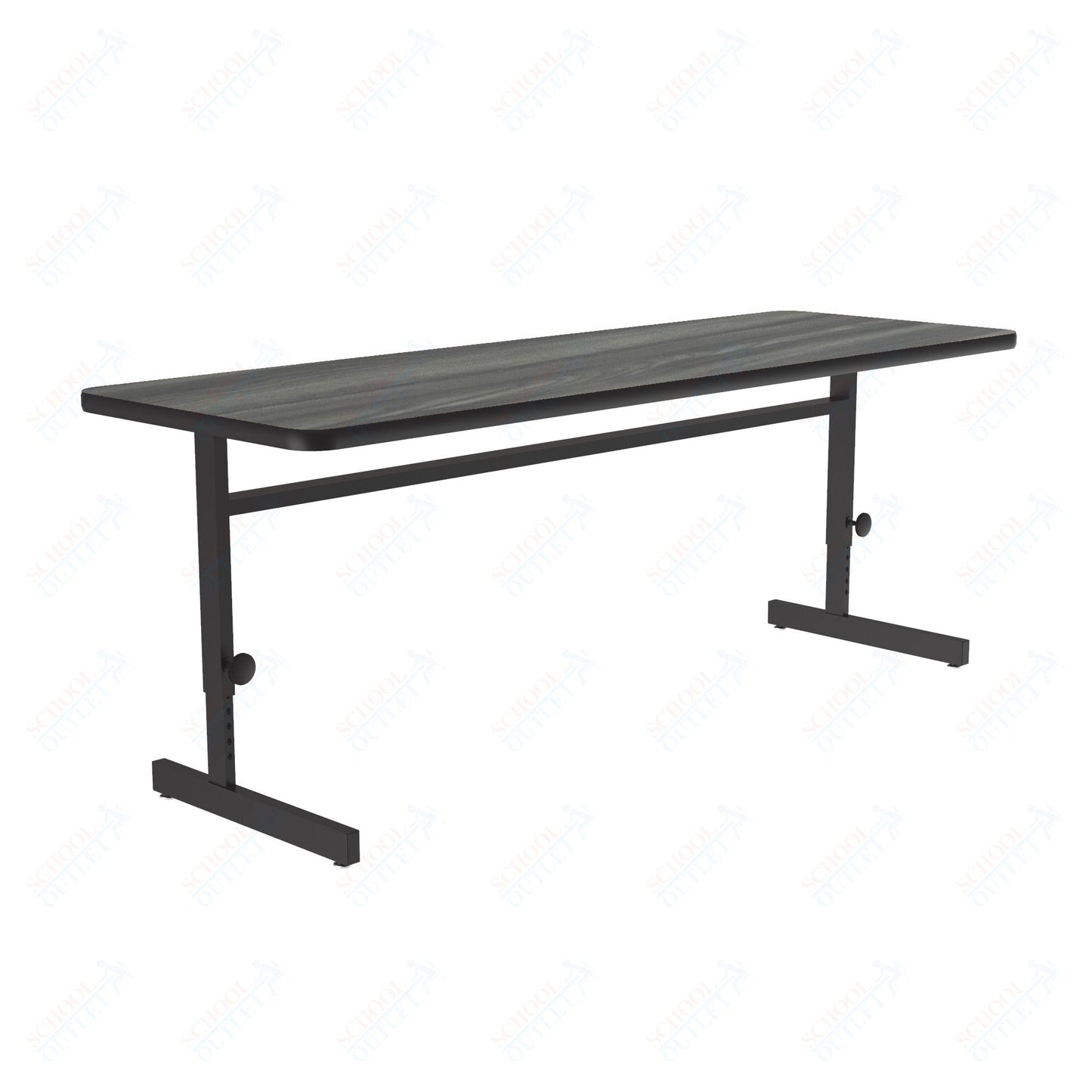 Correll Rectangular Adjustable Height Deluxe High - Pressure Top Computer/Student Desks 24"W x 72"L x 21 - 29"H Adjustable Height (COR - CSA2472 - REC - XX) - SchoolOutlet