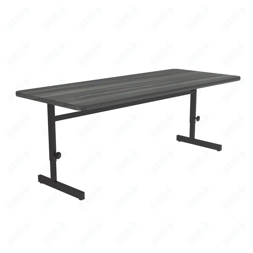 Correll Rectangular Adjustable Height Deluxe High - Pressure Top Computer/Student Desks 30"W x 60"L x 21 - 29"H Adjustable Height (COR - CSA3060 - REC - XX) - SchoolOutlet